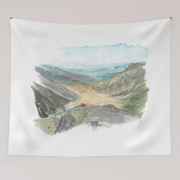 Item preview, Sefton Bivouac - Tasman Valley Watercolour designed and sold by Tom Napper Design.