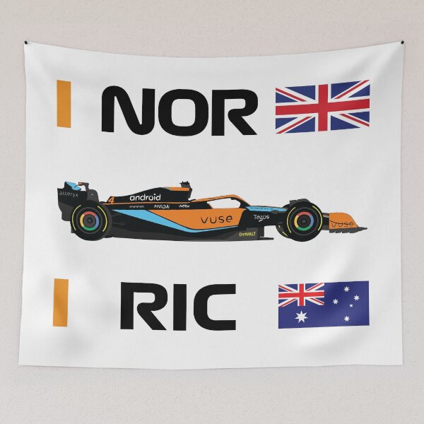 Item preview, F1 Team race car MCL36 Norris Daniel Ricciardo designed and sold by FormulaGTee1.