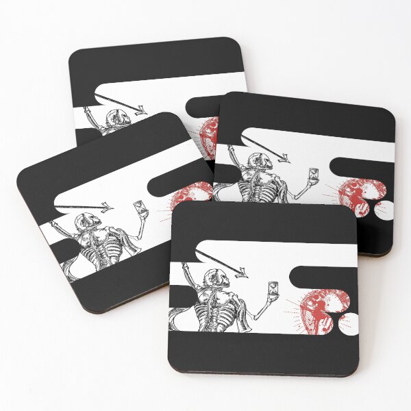 Item preview, Artistic Ink Blot Blackbeard Pirate Flag Reimagined White Background designed and sold by Freihalt.