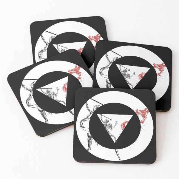 Item preview, Encircled Triangle Blackbeard Pirate Flag Reimagined White Background designed and sold by Freihalt.