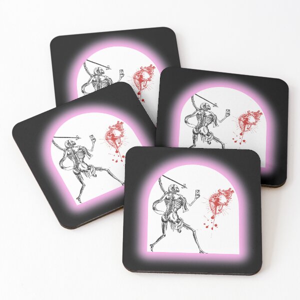Item preview, Glowing Pink Blackbeard Pirate Flag Reimagined White Background designed and sold by Freihalt.