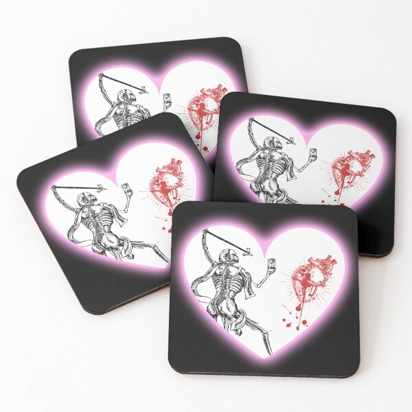 Item preview, Glowing Pink Heart Blackbeard Pirate Flag Reimagined White Background designed and sold by Freihalt.