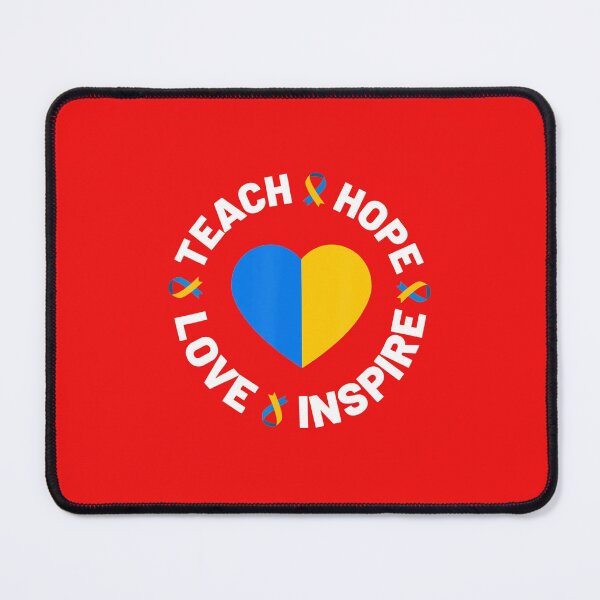 Item preview, World Down Syndrome Day Awareness Ribbon Teach Hope Love designed and sold by pixelsimple.