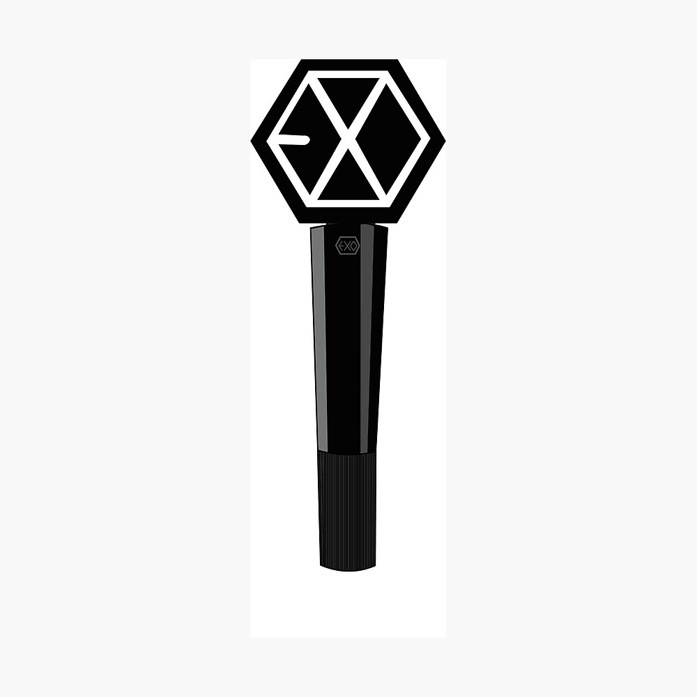 exo lightstick poster by thalimarie redbubble