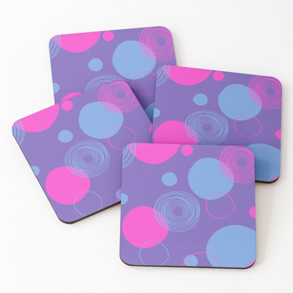 Item preview, Circles, blue and purple pattern. designed and sold by moxdesign.