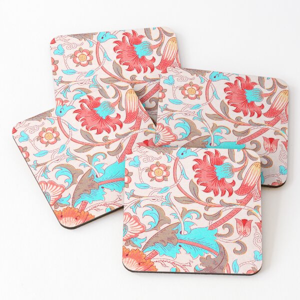 Item preview, Red Azure Grey Floral Lodden Pattern designed and sold by fowons.