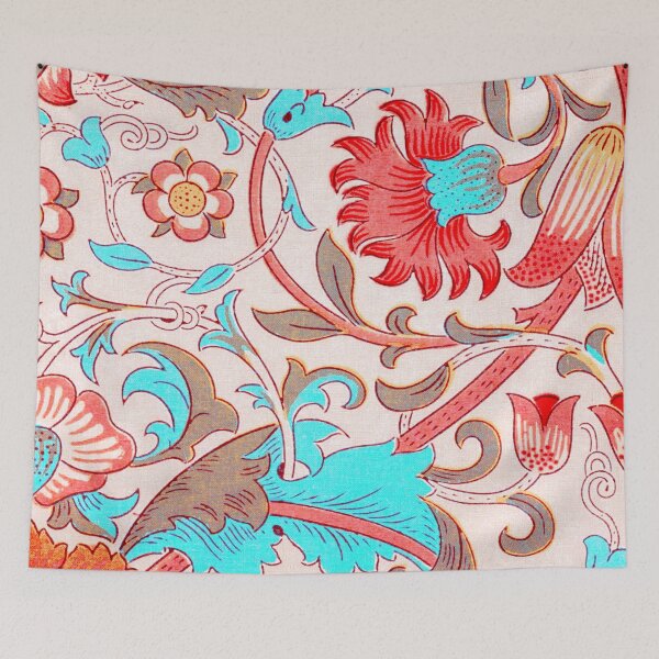 Item preview, Red Azure Grey Floral Lodden Pattern designed and sold by fowons.