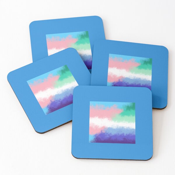 Item preview, Trans MlM mlm men loving men transgender pride flag mashup designed and sold by Spell-the-Bee.