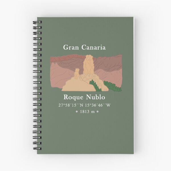 Item preview, Mountain Roque Nublo Gran Canaria green, brown, red, designed and sold by CreaVisArt.