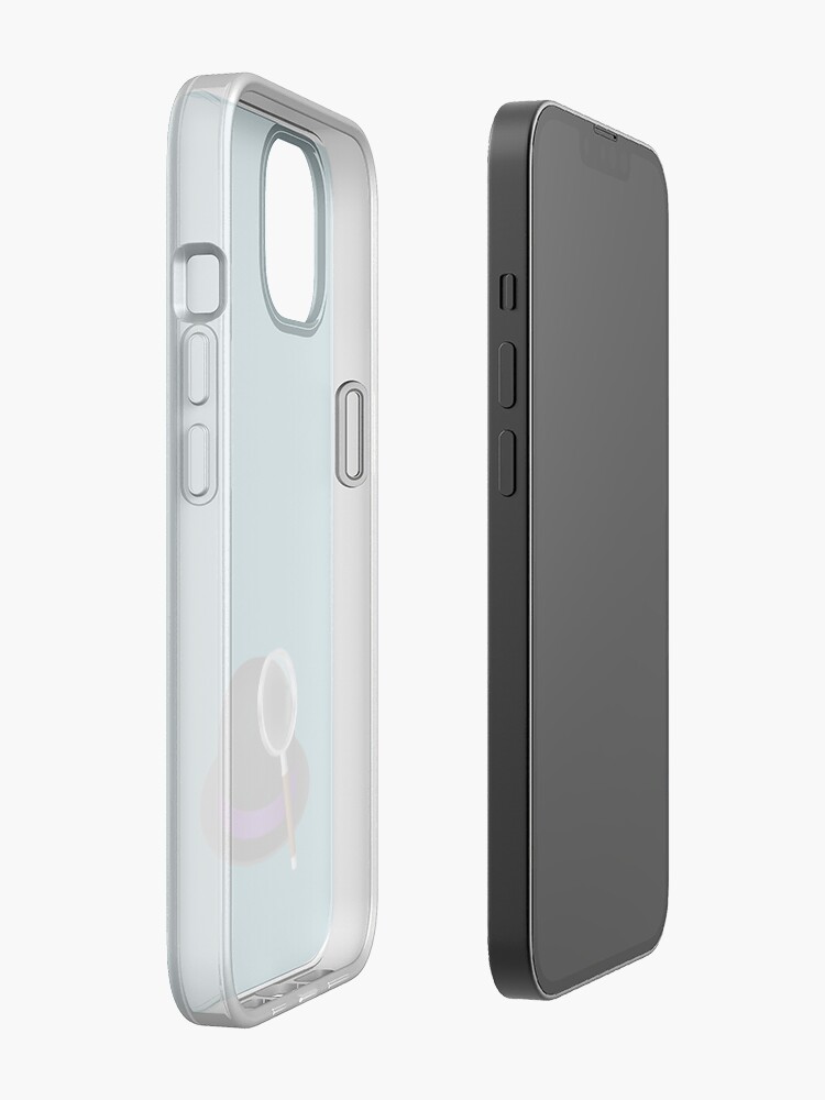 Alternate view of Alfred's hat & magnifying glass iPhone Case