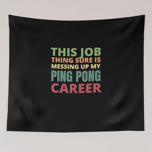 Artikelvorschau, Diese Job-Sache bringt sicher meinen Ping-Pong-Karriere-Aufkleber durcheinander entworfen und verkauft von jacksrome6.
