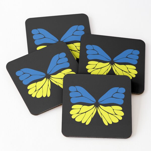 Item preview, Blue and Yellow Ukrainian Butterfly designed and sold by Randa Ranmania.