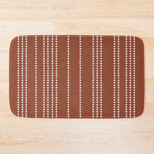 Item preview, Ethnic Amazonian Spotted Stripes in Dark Terracotta designed and sold by meggydesigns.