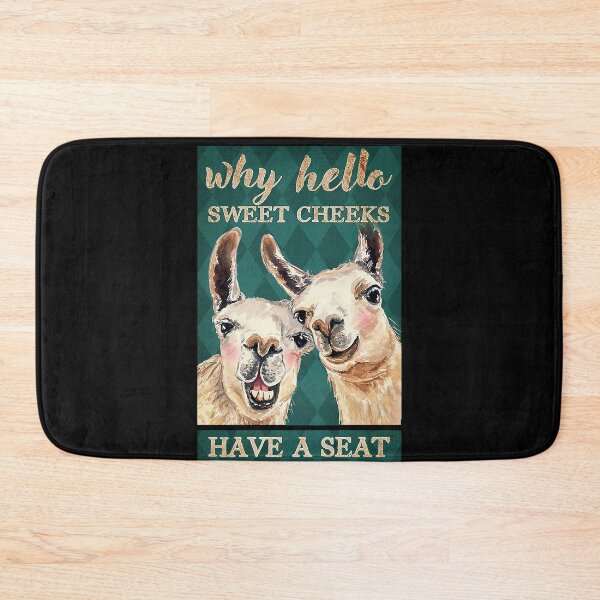 Item preview,  Why hello sweet cheeks have a seat llama lover designed and sold by SaoirseNeid.