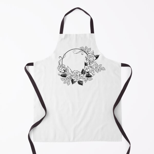 Item preview, Monogram with Outline Roses designed and sold by Blackmoon9.