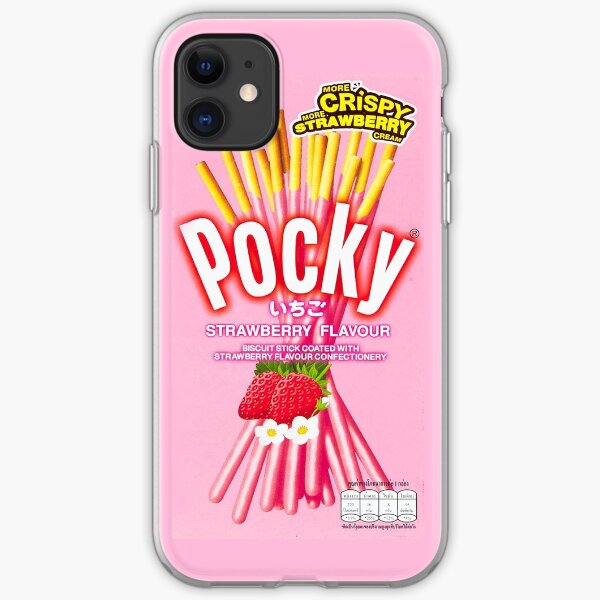 POCKY Strawberry Flavour iPhone Soft Case