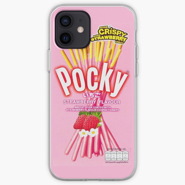 POCKY Sabor Fresa Funda blanda para iPhone