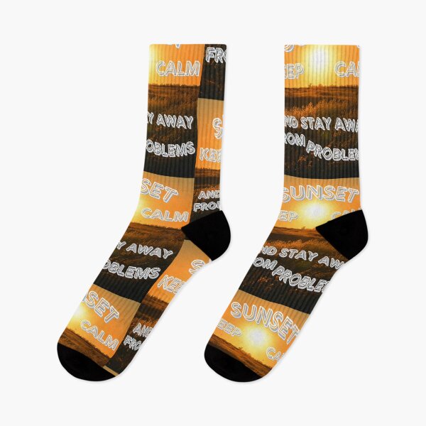Item preview, sunset keep calm and stay away from problems designed and sold by JAdotdotDesigns.
