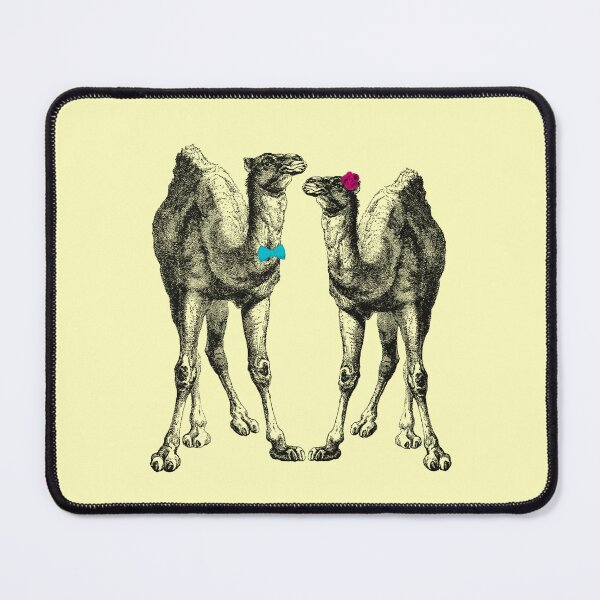 Item preview, Funny dromedary pair (light yellow) designed and sold by Madame Memento.