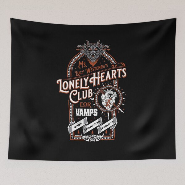 Item preview, Vampire Lonely Hearts Club - Dracula  - Vintage Distressed Victorian Gothic  designed and sold by Nemons.