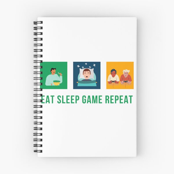 Item preview, EAT SLEEP GAME REPEAT designed and sold by karibenart.