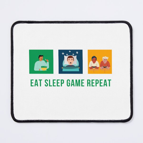 Item preview, EAT SLEEP GAME REPEAT designed and sold by karibenart.