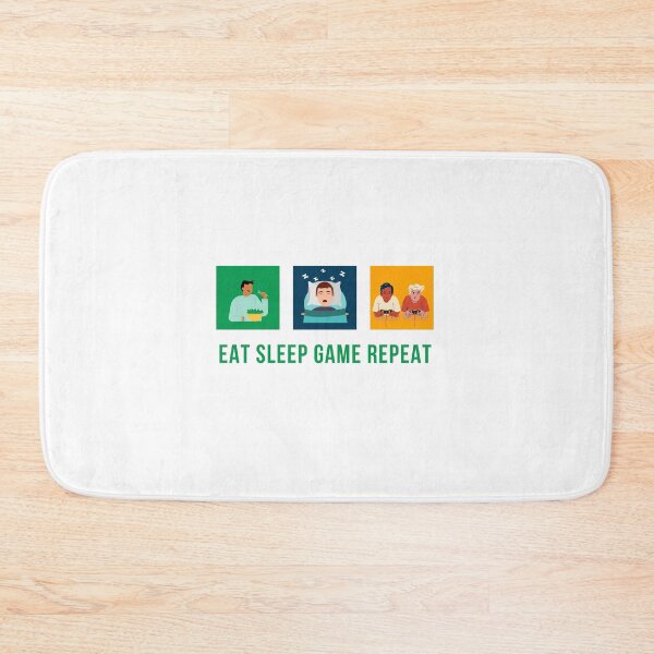 Item preview, EAT SLEEP GAME REPEAT designed and sold by karibenart.