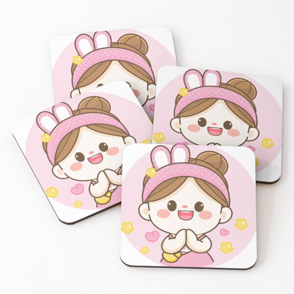Item preview, Cheerful cute girl greeting with namaste designed and sold by Alhendy Store.