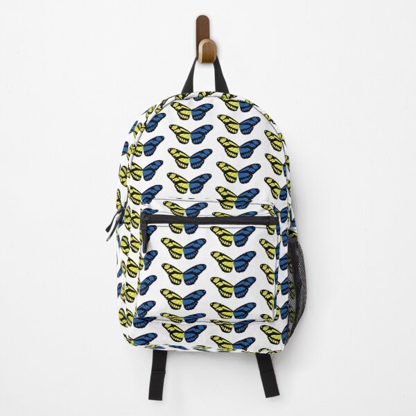 Item preview, Split Blue and Yellow Ukrainian Butterfly designed and sold by Randa Ranmania.