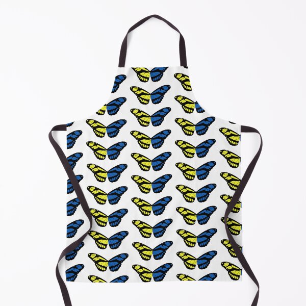 Item preview, Split Blue and Yellow Ukrainian Butterfly designed and sold by Randa Ranmania.