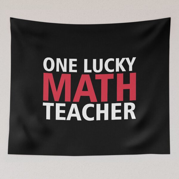 Item preview, One Lucky Math Teacher - Gift For Math Teachers designed and sold by Mehdi Art.