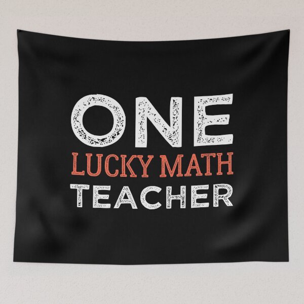 Item preview, One Lucky Math Teacher - Gift For Math Teachers designed and sold by Mehdi Art.