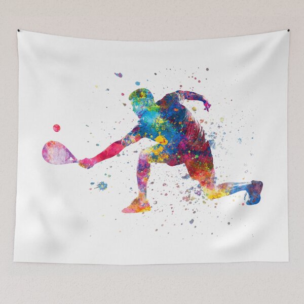 Item preview, watercolor paddle player designed and sold by paulrommer.