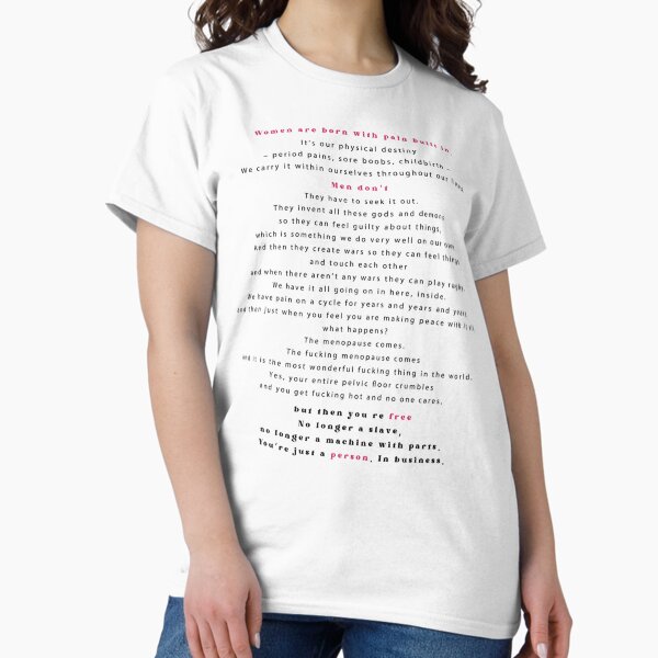 Vista previa del artículo con la obra «bolsa de pulgas - la mujer nace con dolor incorporado», diseñado y vendido por GrootHan.