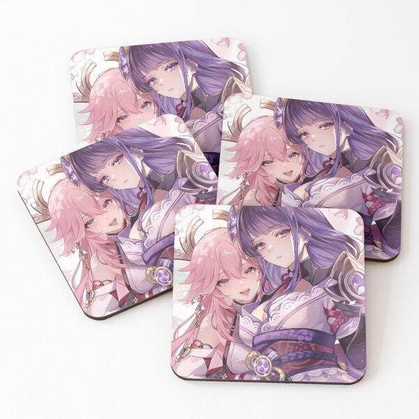 Item preview, Yae Miko and Baal designed and sold by AnimeLifesss.
