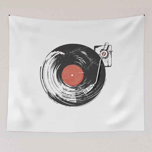 Item preview, Phonograph record vinyl music vintage retro DJ designed and sold by JanooFactory.