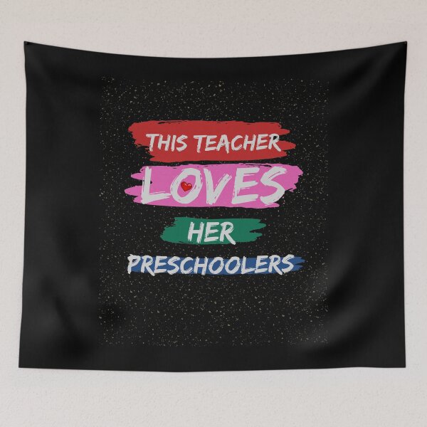 Item preview, This Teacher Loves Her Preschoolers T-Shirt designed and sold by WilkDesign.