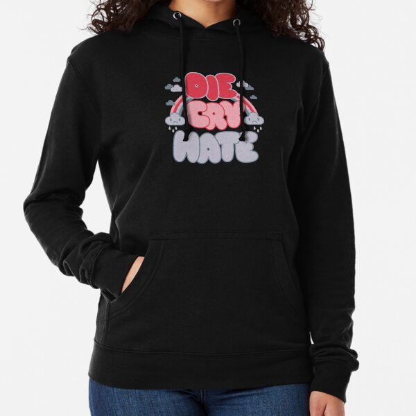 Item preview, Die Cry Hate - Funny Kawaii Live Laugh Love Parody designed and sold by Nemons.