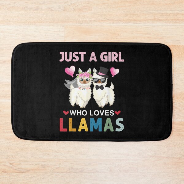 Item preview, Just A Girl Who Loves Llamas Vintage Llama Graphic Girls  designed and sold by jeanniec55.