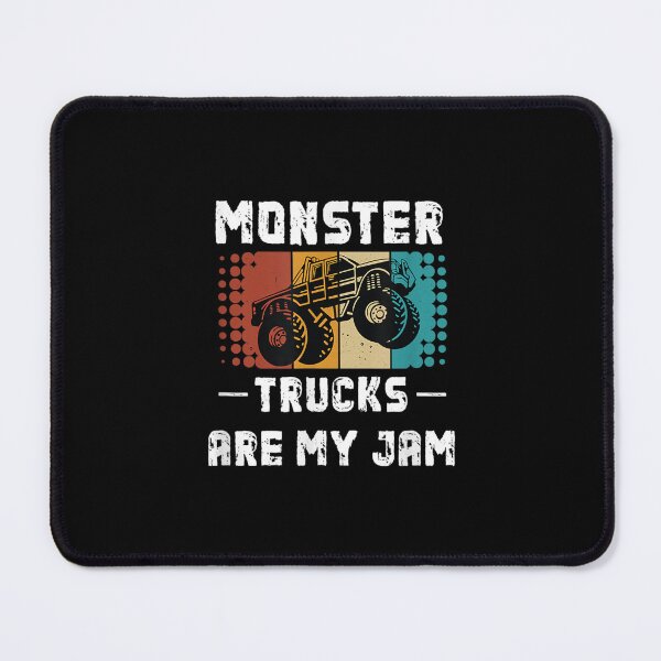Item preview, Vintage Monster Trucks Are My Jam Retro Sunset Design designed and sold by jeanniec55.
