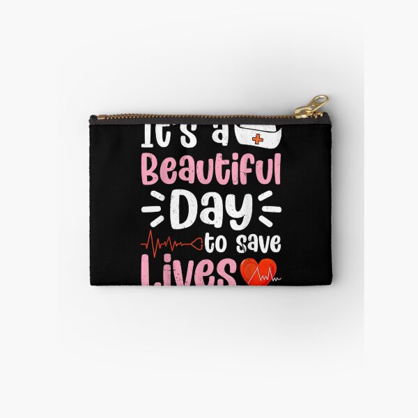 Item preview, Nursing Love It's A Beautiful Day To Save Lives Nurse Funny  designed and sold by jeanniec55.
