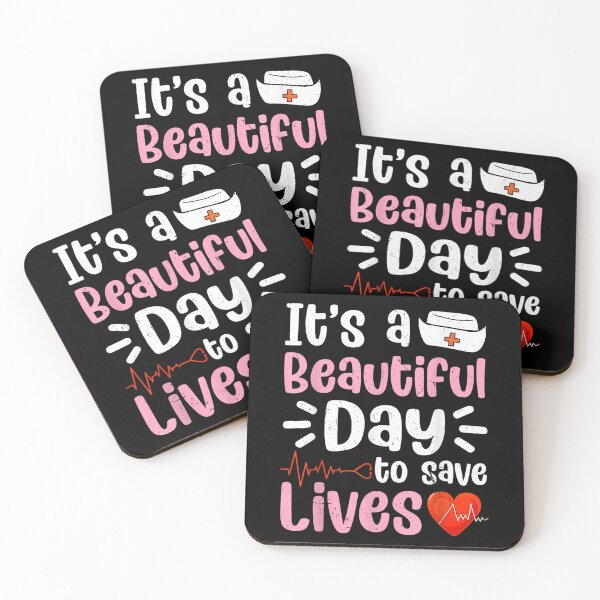 Item preview, Nursing Love It's A Beautiful Day To Save Lives Nurse Funny  designed and sold by jeanniec55.