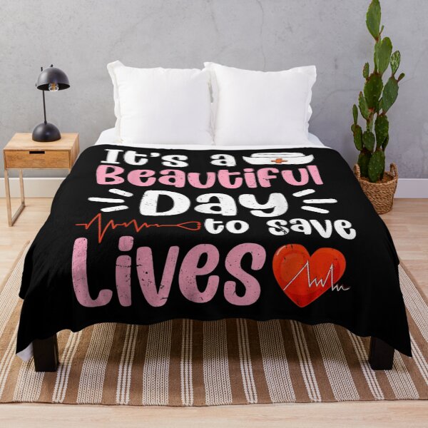 Item preview, Nursing Love It's A Beautiful Day To Save Lives Nurse Funny designed and sold by jeanniec55.