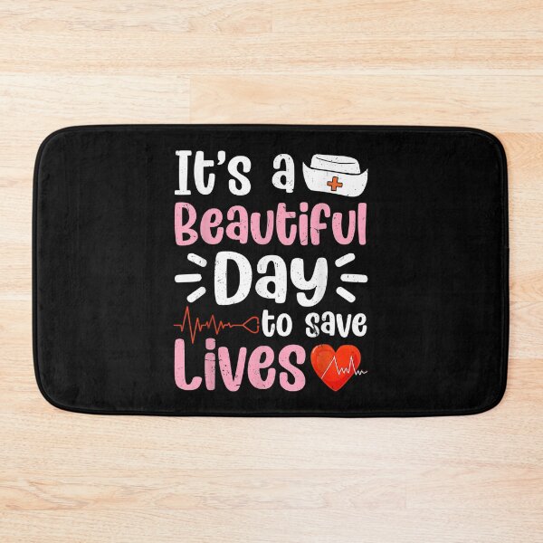 Item preview, Nursing Love It's A Beautiful Day To Save Lives Nurse Funny  designed and sold by jeanniec55.