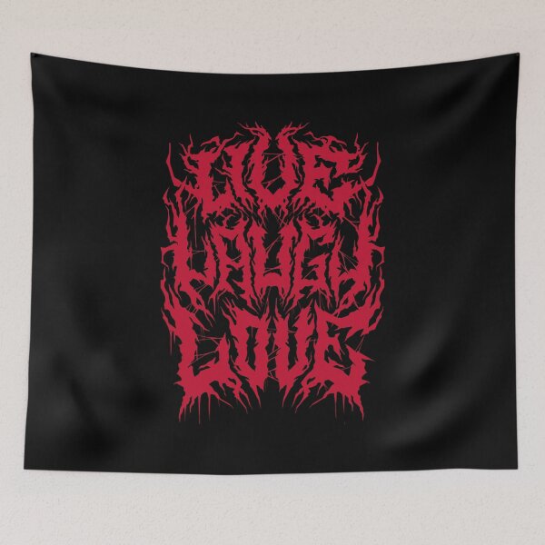 Item preview, Live Laugh Love - Grunge Aesthetic - 90s Black Metal designed and sold by Nemons.