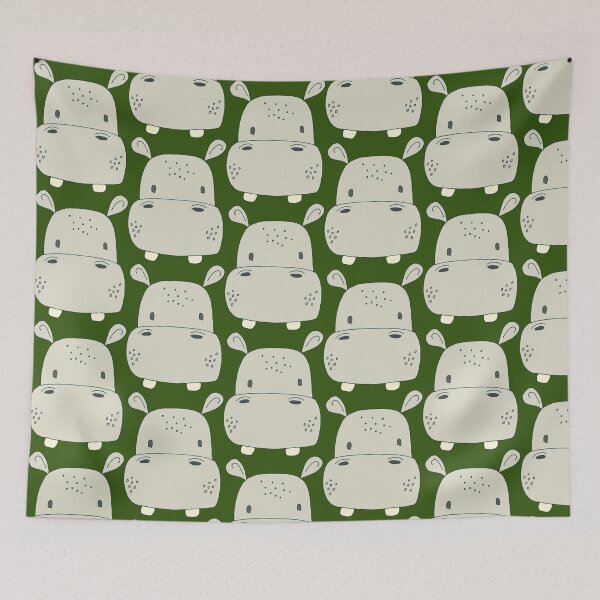 Item preview, hippopotamus funny designed and sold by Veki5.