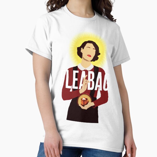 Vista previa del artículo con la obra «Fleabag simple con título», diseñado y vendido por GrootHan.
