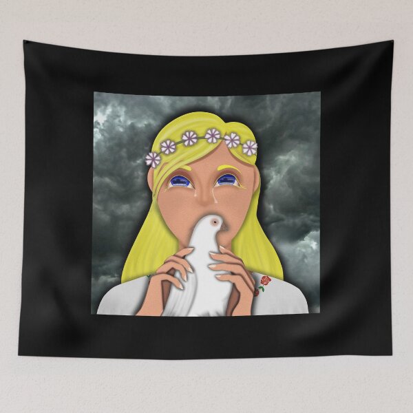 Item preview, Ukrainian girl with peace dove - Together for Ukraine designed and sold by Milamara.
