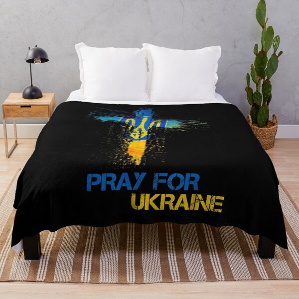 Item preview, Pray For Ukraine God Bless Ukraine Ukrainian Flag  designed and sold by jeanniec55.