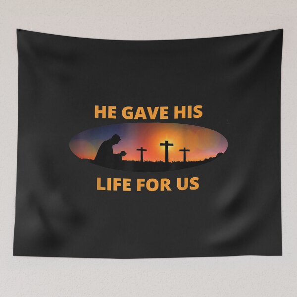 Item preview, Three Crosses He Gave His Life For Us Religious Easter Day designed and sold by PootinTuon.
